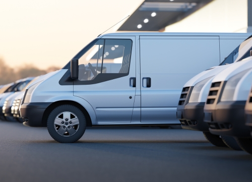 Vans that have been procured in a line