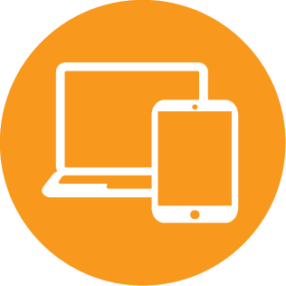 Laptops and tablets web icon